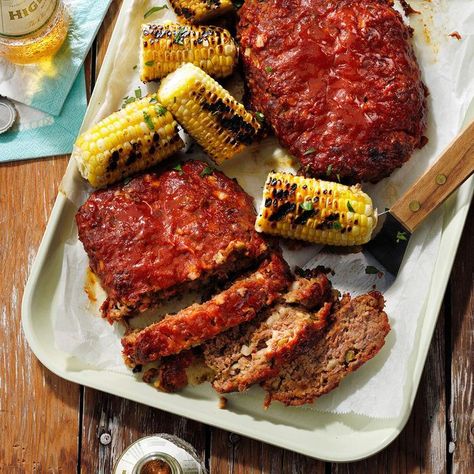 Cowboy Meatloaf, Grilled Meatloaf, Cowboy Grill, Spicy Brown Mustard, Fire Food, Food Contest, Loaf Recipes, Camping Recipes, Meatloaf Recipes