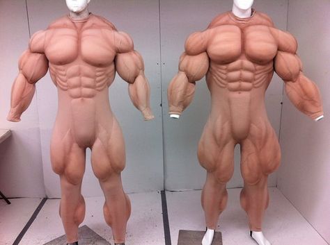 Mega Giant Muscle Suit - front view | Mega Giant Muscle Suit ... Halloween Crafts Diy Projects, Sleeping Beauty Ballet, Puppet Costume, Muscle Suit, Flex Design, Body Padding, Fake Muscles, Cosplay Armor, Cool Art Projects