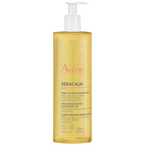 Avène XeraCalm A.D Lipid-Replenishing Cleansing Oil (25.3 oz.) - Dermstore Avene Xeracalm, Avene Skincare, Avene Thermal Spring Water, Thermal Spring Water, Milk Cleanser, Thermal Spring, Cold Cream, Evening Primrose Oil, Healthy Balance