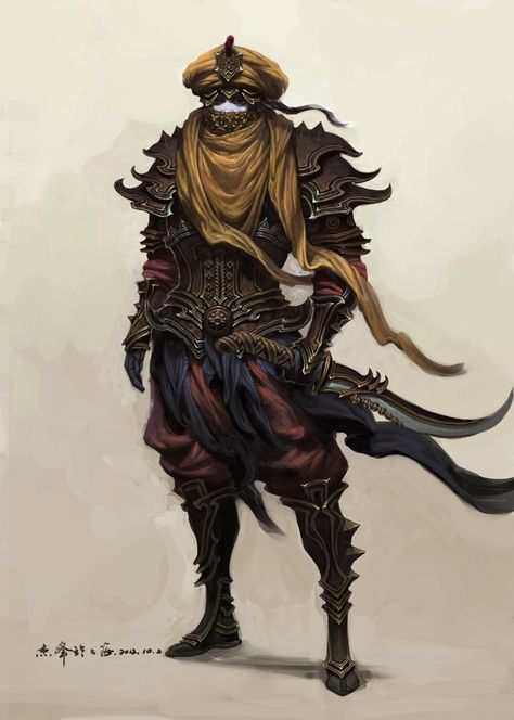 Desert Nomad, Dnd Art, Fantasy Setting, Fantasy Armor, High Fantasy, Fantasy Warrior, Fantasy Rpg, Fantasy Inspiration, Medieval Fantasy