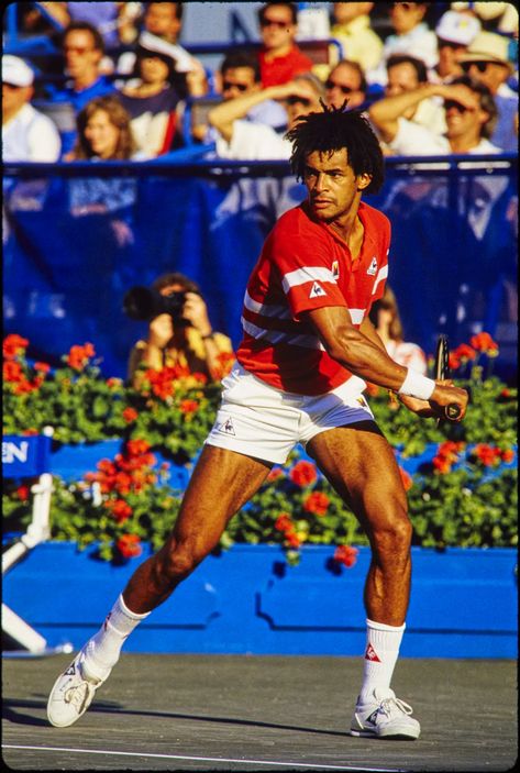 Yannick Noah Jim Courier, France Players, Yannick Noah, Ivan Lendl, John Mcenroe, Tennis Champion, Tennis Legends, One Championship, French Open