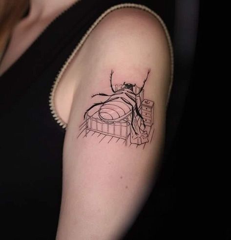 Franz Kafka Tattoo, Kafka Tattoo, Metamorphosis Tattoo, Ma Tattoo, The Metamorphosis, Franz Kafka, Jewelry Tattoo, + Core + Aesthetic, Tattoo Idea