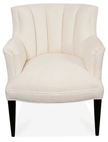 Anne Channeled Chair, Ivory Velvet $1,595.00 Look At The Bright Side, Ivory Chair, Haute House, Days Like This, Velvet Armchair, Good House, Accent Chairs For Living Room, Car Ride, Bright Side