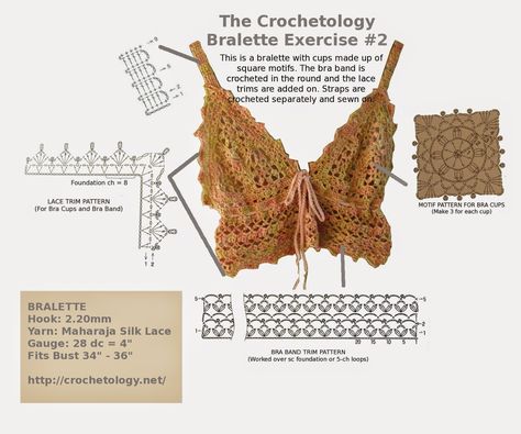 Crochet Bra Pattern, Crochet Bralette Pattern, Bralette Crochet, Design Problems, Bralette Pattern, Crop Top Pattern, Crochet Bra, Bra Pattern, Crochet Bralette