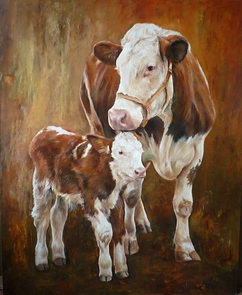 Cow Pictures, Creative Wall Art, Cow Calf, Cow Painting, Cow Art, A Cow, Cross Paintings, Arte Animal, Diy Prints