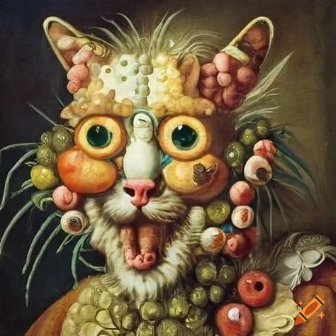 Painting giuseppe arcimboldo fingers beautiful eyes smiling cat people surreal on Craiyon Arcimboldo For Kids, Giuseppe Arcimboldo Inspired, Giuseppe Arcimboldo, Smiling Cat, Cat People, Unique Image, Beautiful Eyes, Surrealism, Anime