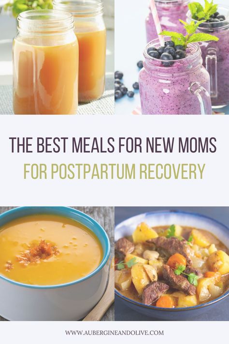 blog post about the best meals for new moms for postpartum recovery Easy Postpartum Meals, Meals For Postpartum, Meals For New Moms, Postpartum Meals, Best Meals, Recovery Food, Post Partum, Postpartum Recovery, Postpartum