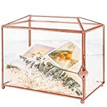 Check this out on Amazon Terrarium Card Box Wedding, Elegant Gold Rectangular Card Holder, Locked Card Box Wedding, Gold Glass Card Box Wedding, Gold Card Box, Gold Card Box Wedding, Elegant Gold Rectangular Jewelry Storage Case, Graduation Party Table, Donation Box