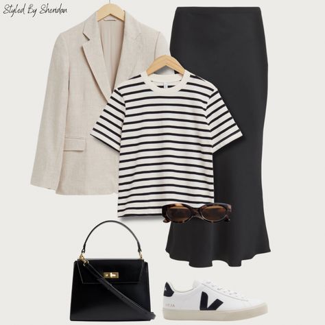 Campo Trainers curated on LTK Black Slip Skirt Outfit, Capsule Wardrobe Black, Black Slip Skirt, Slip Skirt Outfit, Stylish Spring Outfit, Simple Spring Outfits, Black Skirt Outfits, Trainers Outfit, Wardrobe Black