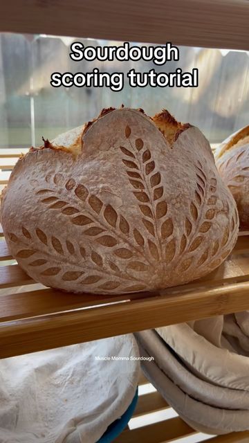 Turner Farm Sourdough Recipe, Sourdough Designs Oval, Spiderweb Sourdough, Scoring Designs For Sourdough, Scoring Sourdough Designs, Sourdough Boule Scoring Patterns, Sourdough Lame Design, Fall Sourdough Scoring, Sourdough Designs Round