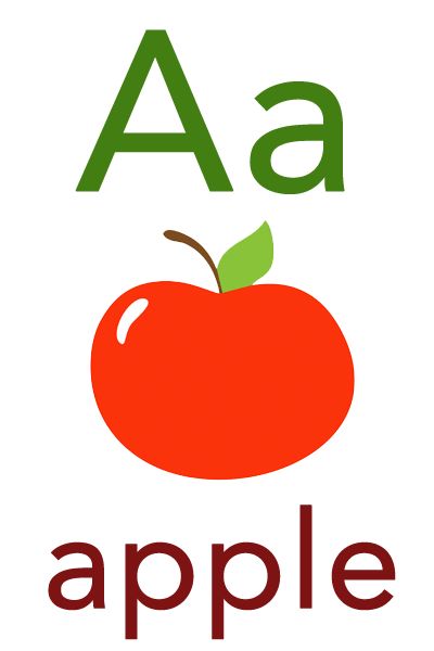 Baby Mozart ABC Flashcard for Children - A for Apple A Is For Apple Printable, Apple Flashcard, Abc For Toddlers, Abc Flashcards Printable, Abc Flash Cards, Abc Printable, A For Apple, Alphabet Flash Cards Printable, Free Flashcards