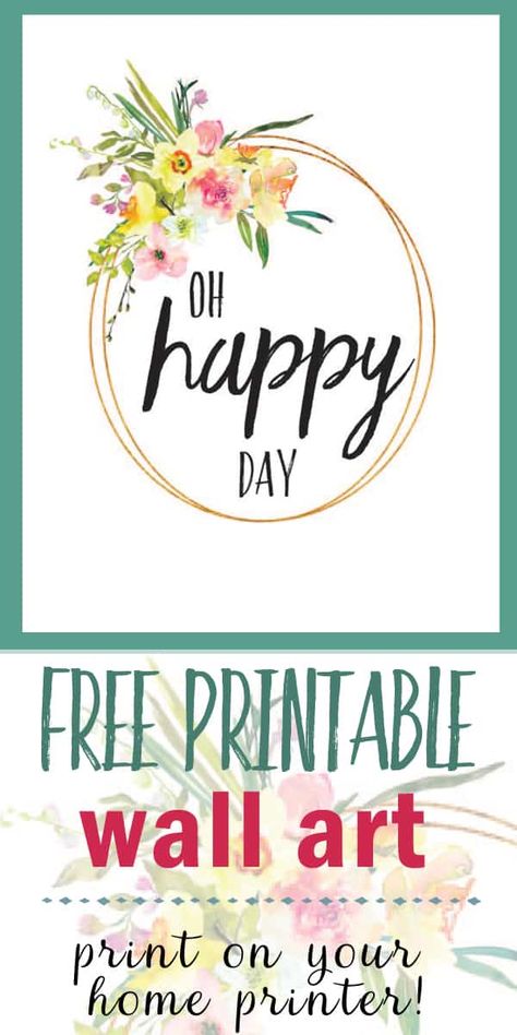 Gallery Wall Arrangement, O Happy Day, Seasonal Printables, Word Template Design, English Club, Free Wall Art, Whimsical Wall Art, Free Printable Wall Art, Oh Happy Day