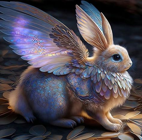 Fantasy Rabbit Creature, Fantasy Rabbit Art, Mythical Rabbit, Mythical Art, Class Inspiration, Mythical Animals, Unicorn And Fairies, Mystical Animals, Mythical Animal