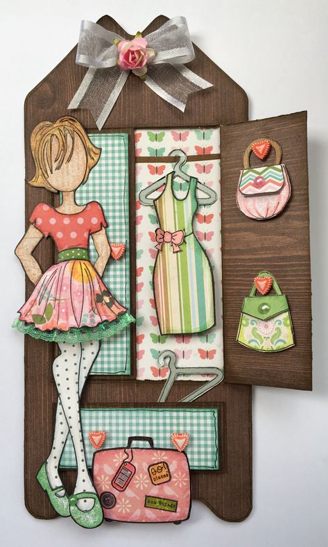 Prima Paper Dolls, Prima Doll Stamps, Paper Doll Craft, Julie Nutting, Brand Accessories, Vintage Paper Dolls, Handmade Tags, 3d Cards, Paper Tags