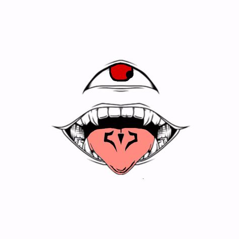 Tongue Tattoo Design, Sukuna Mouth Hand, Sukuna Mouth Tattoo, Sukuna Hand, Sukuna Mouth, Tongue Tattoo, Sticking Tongue Out, Jjk Art, Mouth Tattoo