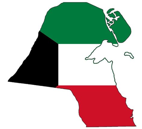 Kuwait Map, Kuwait Flag, Kuwait, Flag, Map