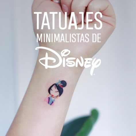 Disney Tiny Tattoo Ideas, Disney Tattoos Minimalist, Minimalist Disney Tattoo, Disney Minimalist Tattoo, Disney Tattoos Unique, Tiny Disney Tattoo, Cinderella Tattoo, Tattoos Disney, Disney Inspired Tattoos