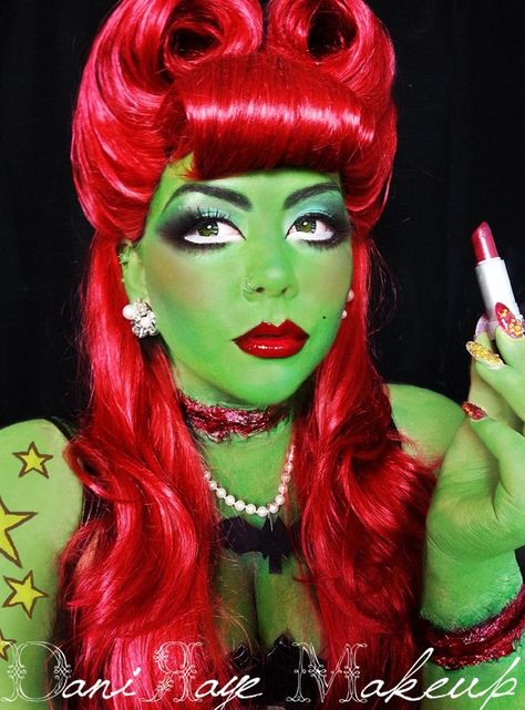 Zombie Eye Makeup, Pinup Zombie Costume, Green Zombie Makeup, Zombie Makeup Green, Zombie Girl Makeup, Zombie Pinup Makeup, Zombie Makeup Halloween, Pretty Zombie Makeup, Zombie Burlesque