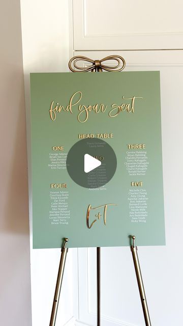 Blushing Bean Design Co. on Instagram: "Something about sage green and gold screams late summer wedding

acrylic is from @lyndecreekacrylic 

#weddingsignage #weddingsigns #weddingdecor #sagegreenwedding #weddingtrends #septemberwedding #torontowedding #acrylicsignage #acrylicsigns" Sage Green And Gold, Late Summer Wedding, Wedding Acrylic, Late Summer Weddings, Acrylic Signage, Sage Green Wedding, September Wedding, Toronto Wedding, September 1