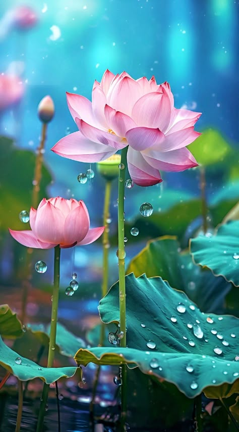 Lotus Flower Images, Lotus Flower Wallpaper, Lotus Flower Painting, Lotus Flower Pictures, Lotus Flower Art, Lotus Painting, Lovely Flowers Wallpaper, Wallpaper Nature Flowers, Flower Art Images