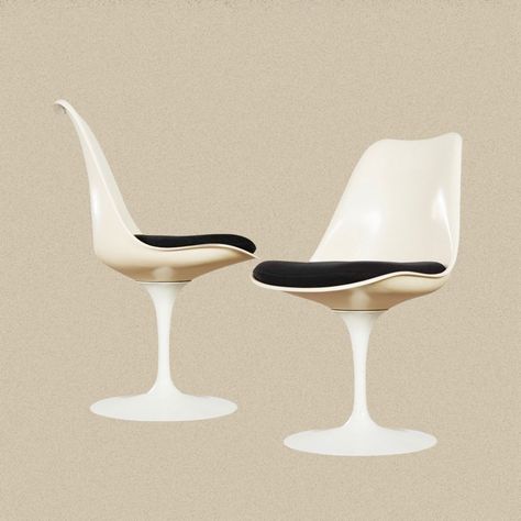 Listed on VNTG.com: Pair of Tulip chairs by Eero Saarinen for Knoll International, 1960s | #vntg #vintage Saarinen Executive Chair, Tulip Armchair, Tulip Chair, Eero Saarinen, Conference Chairs, Charles Eames, Executive Chair, Chaise Design, Swivel Armchair