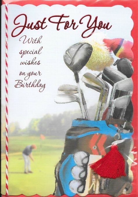 Happy Birthday Golf, Funny Happy Birthday Greetings, Birthday Wishes For Men, Birthday Golf, Happy Birthday Illustration, Happy Birthday Man, Birthday Men, Golf Cards, Funny Happy Birthday Wishes