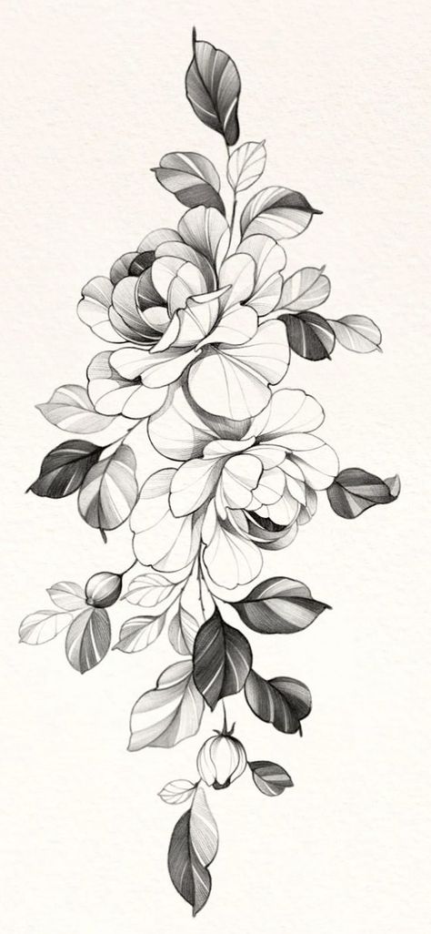 Dotwork Flower Tattoo Design, Peony Illustration Tattoo, Filigree Flower Tattoo, Pioni Flowers Tattoo, Peony Tattoo Design Drawing, Daliah Flower Tattoos, Pioni Flowers, Peony Tattoo Sketch, Peony Arm Tattoo