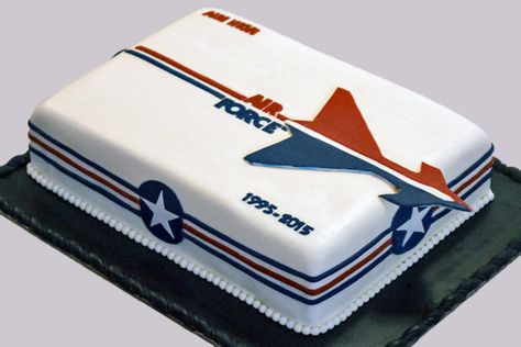 Airforce Party, Air Force Cake, Air Force Retirement, Airplane Birthday Cakes, Air Force Birthday, Retirement Ceremony, Military Cake, Military Crafts, Airplane Cake