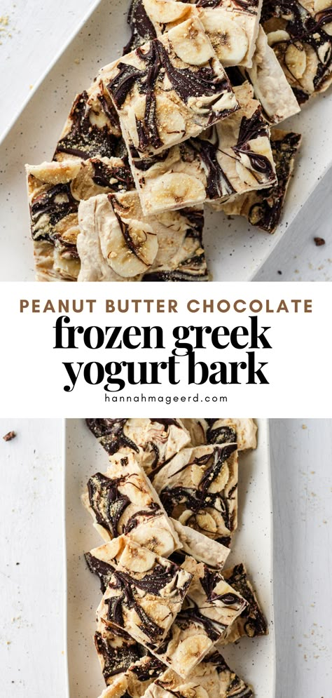 Frozen Greek Yogurt Bark, Greek Yogurt Bark, Yogurt Bark Recipe, Chocolate Greek Yogurt, Colorful Carrots, Frozen Greek Yogurt, Frozen Yogurt Bark, Yogurt Dessert, High Protein Desserts