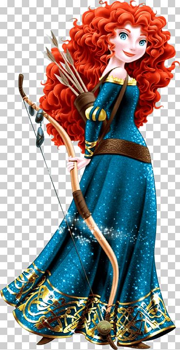 Disney World Princess, Disney Princess Merida, Merida Disney, Disney Png, Princess Illustration, Official Disney Princesses, Princess Merida, Disney Princess Characters, Disney Brave