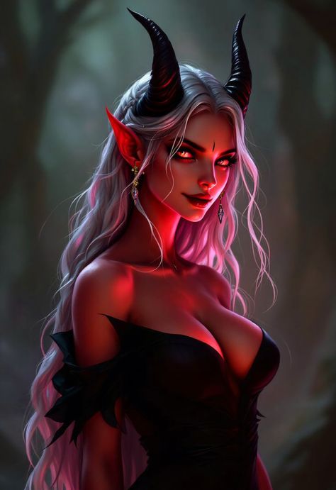 Female Tiefling Sorcerer, Tiefling Sorcerer Female, Red Tiefling Female, Dnd Tiefling Female, Female Tiefling Art, Glasya Tiefling, Female Sorcerer, Tiefling Wizard, Evil Background