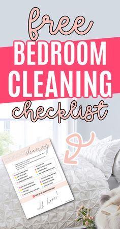 Bedroom Deep Clean Checklist, Room Cleaning Checklist Bedrooms, Bedroom Cleaning Checklist For Teens, Deep Clean Room Checklist, Clean Bedroom Checklist, Deep Cleaning Bedroom, How To Deep Clean Your Room, Deep Clean Bedroom, Deep Clean Checklist