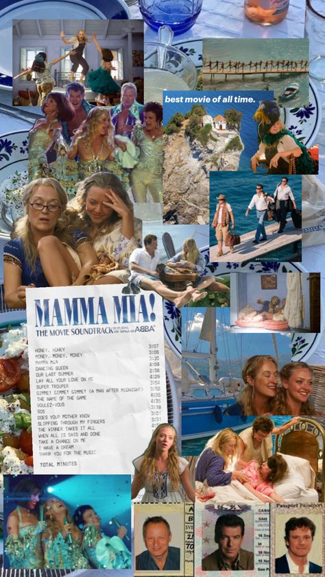 Mamma Mia Collage, Class Bulletin Boards, Julie Walters, Vampire Stories, Here I Go Again, Here We Go Again, Lily James, Mama Mia, Teen Birthday