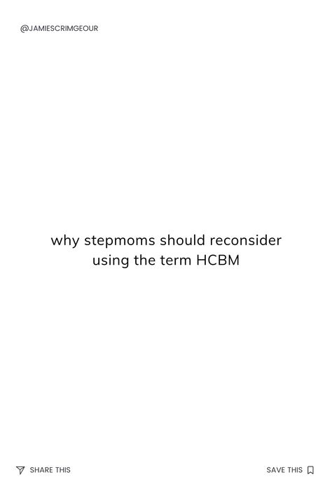 HCBM is a popular label in the stepmom community. It stands for High-Conflict Bio Mom. 

Here is why you should reconsider using this term when referring to your stepkids mom. 

Stepmom Help | Co-parenting Support High Conflict Bio Mom, Stepmom Advice, Parenting Support, Step Mom Advice, Bio Mom, Step Parenting, Parent Support, Blended Family, Family Support