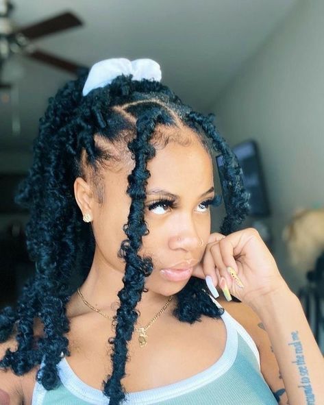 Distressed locs Afro Twist Hair, Butterfly Locks, Afro Twist, Butterfly Locs, Faux Locs Hairstyles, Twist Hair, Natural Hair Styles Easy, Hair Laid, Locs Hairstyles