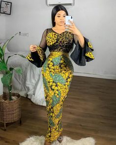 Ankara Long Gown Styles 2023, Trending Ankara Gowns, Ankara Long Gown Styles For Ladies, Latest Ankara Long Gown Styles, Latest Ankara Gown Styles, Long Gown Styles, Latest Ankara Gown, Ankara Long Gown, Ankara Clothing