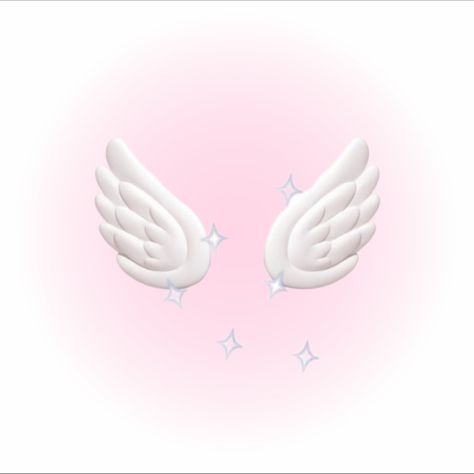 Angel Wings Icon, Sticker Emoji, Pastel Pink Icons:), Wings Icon, Iphone Stickers, Soft Pink Theme, Widget Design, Minimalist Icons, Cute App