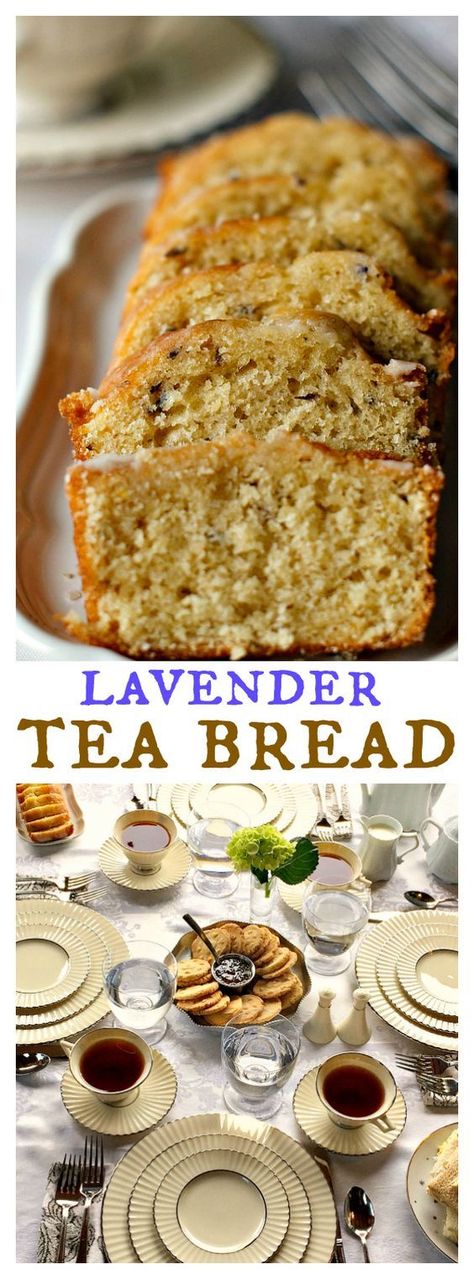 Lavender Tea Bread, Books And Tea, Lavender Recipes, Tea Bread, Cloud Bread, Lavender Lemon, Tea Party Food, Lemon Flavor, Lavender Tea