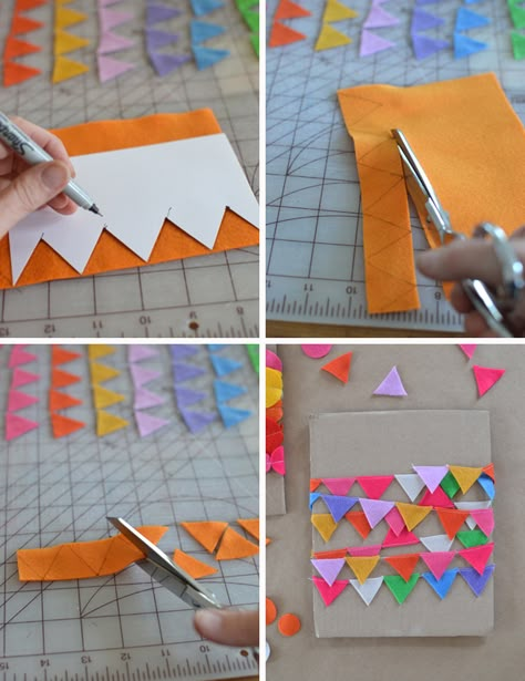 Felt Banner Diy, Diy Garland Paper, Felt Bunting, Cones Crafts, Art Bar, Pine Cone Crafts, Felt Garland, Diy Garland, Crafty Craft