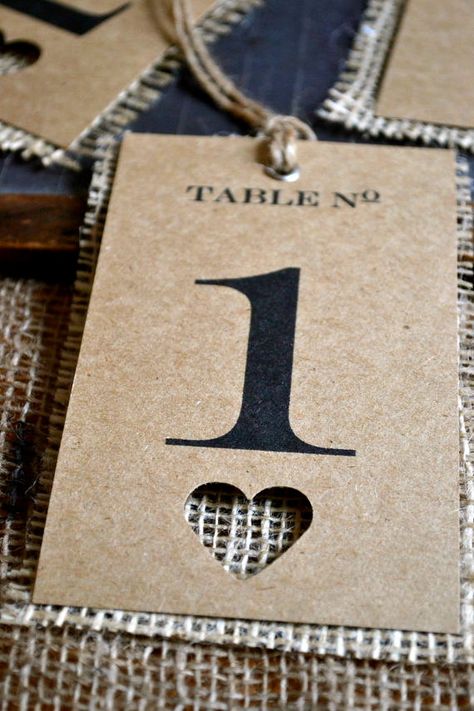 Wedding table number tags by LaPommeEtLaPipe on Etsy Taylor Wedding, Deco Bar, Weddings Idea, Number Tags, Wedding Table Number, Number Design, Wedding Crafts, Table Plans, Wedding Wishes