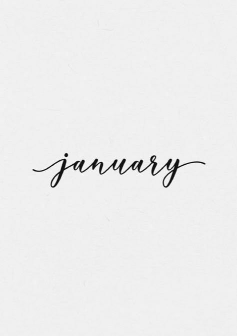 January Calligraphy Hand Lettering, January In Different Fonts, January In Calligraphy, January Title Page Bullet Journal, January Calendar 2025 Aesthetic, January Aesthetic Calendar, January Cursive, January Journal Cover, January Title Page