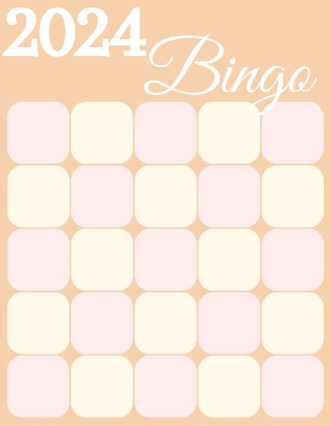 2024 Bingo Card Template Blank Vision Board Bingo Template, 2024 Bingo Template, New Years Bingo Card, 2024 New Year Resolutions Template, New Year Bingo Card, 2024 Bingo Card Ideas, 2024 Resolutions Template, Bingo Template Aesthetic, 2024 Vision Board Bingo Card