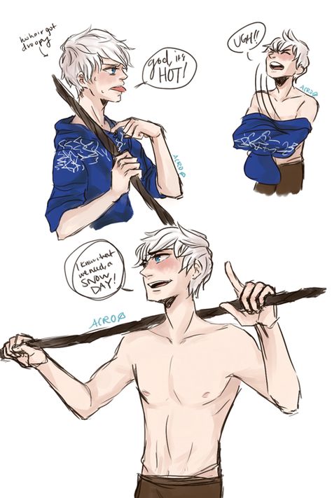 Jack Frost shirtless Dreamworks Jack Frost, White Haired Male, Jack Frost Fanart, Jake Frost, Jackson Overland, Dreamworks Characters, Legend Of The Guardians, Fictional Character Crush, Jack Frost And Elsa