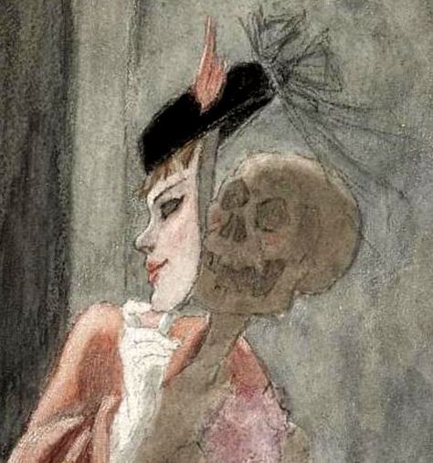 Decadent Movement, Skeleton Art, Classical Art, Memento Mori, Art Movement, Impressionism, Dark Art, Printmaking, Art Nouveau