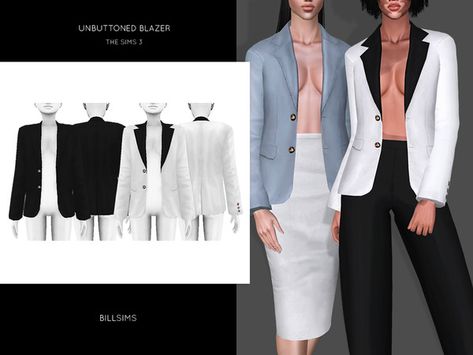 Bill Sims' Boyfriend Boxers Cc Top, Cc Shopping, Cycle Shorts, Sims 4 Gameplay, Open Blazer, Sims 4 Dresses, Boyfriend Blazer, Sims 4 Clothing, The Sims4