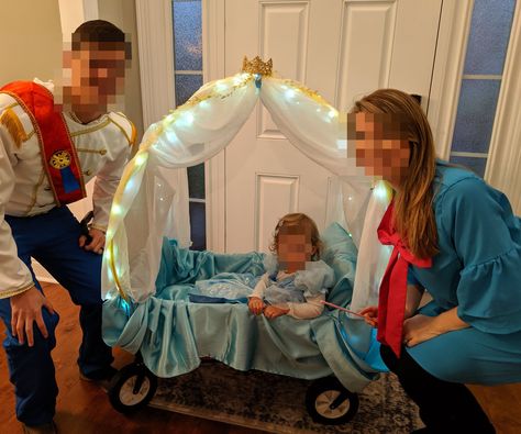 Cinderella Wagon Carriage Diy, Cinderella's Carriage, Cinderella Carriage, King Size Pillows, Halloween This Year, Toddler Costumes, Halloween Contest, Diy Crafts To Do