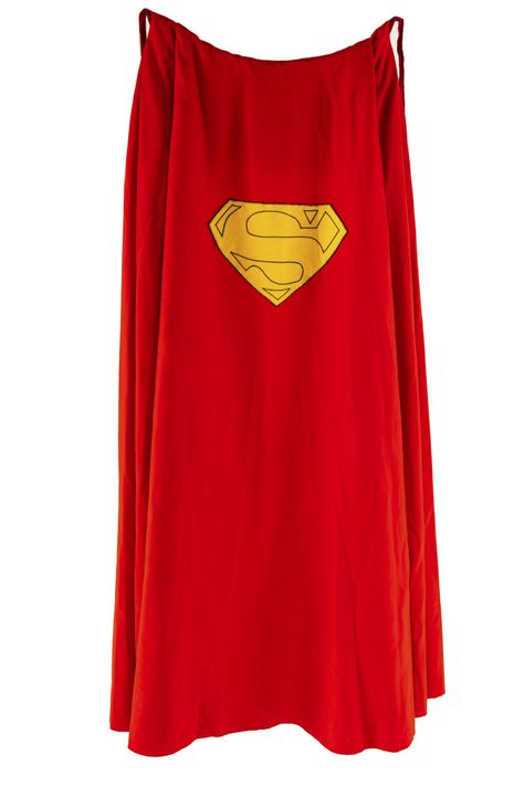 CHRISTOPHER REEVE SUPERMAN MOVIE WORN CAPE FROM DC COMICS CONTEST IN 1979 Superman Movie, Superman Cape, Christopher Reeve Superman, Superman Movies, Superman Art, Christopher Reeve, Red Cape, Cult Movies, Super Hero Costumes