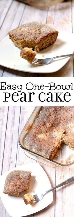 Easy Pear Cake Recipe - a homemade easy dessert cake recipe that turns out rich and moist.  The easiest cake you can make from scratch! Pear Recipes Easy, Pear Desserts, Pear Recipe, Pear Cake Recipes, Fruit Cake Recipe Easy, Pear Dessert Recipes, Pear Bread, Cake Recipe Easy, Fruit Cake Recipe