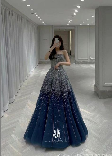 Prom Ball Gown Dresses Elegant, Korean Gown Prom, Korean Gowns Dresses, Korean Ball Gown, Asian Prom Dress, Grown Dress, Debut Gowns, Gowns Dresses Elegant, Fancy Dresses Long