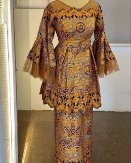 Ankara skirt and blouse styles for wedding Trending Ankara Skirt And Blouse, Styles With Ankara, Ankara Fashion Styles, Blouse For Wedding, Skirt And Blouse Styles, Ankara Skirt And Blouse Styles, Nigerian Lace Styles Dress, African Attire Dresses, Ankara Long Gown Styles